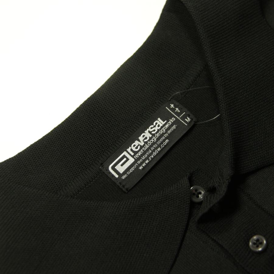 リバーサル メンズ ポロシャツ 正規販売店 REVERSAL 半袖 ニット PREMIUM KNIT POLO SHIRTS RV24SS054-BK BLACK | reversal | 09