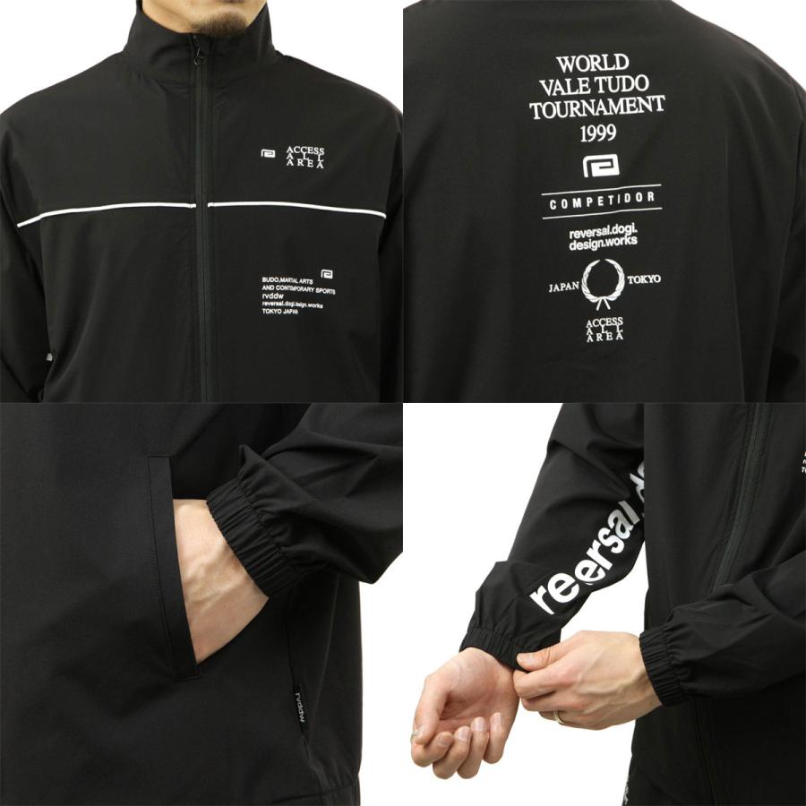 リバーサル メンズ トラックジャケット 正規販売店 REVERSAL 長袖 アウター ジップアップ ドライ ジャケット 4WAY DRY TRACK JACKET RV24SS303-BK BLACK | reversal | 07