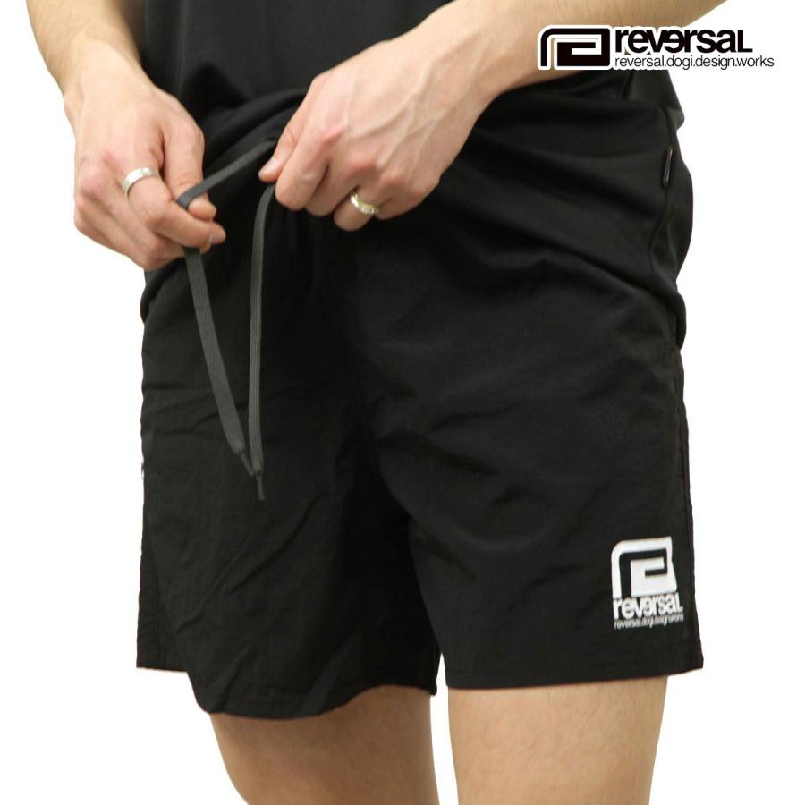 リバーサル メンズ ショートパンツ 正規販売店 REVERSAL ボトムス ロゴ ナイロン ハーフパンツ BASIC LOGO NYLON SHORTS RV24SS504-BK BLACK | reversal