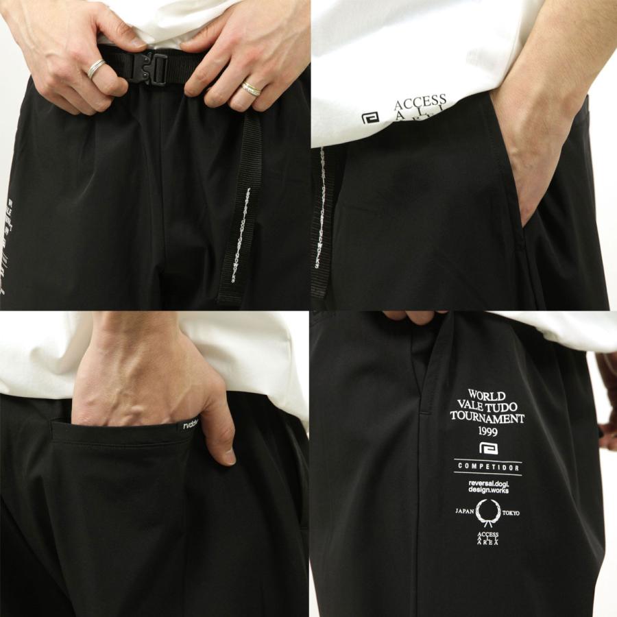 リバーサル メンズ ジョガーパンツ 正規販売店 REVERSAL ボトムス ドライ ワイド ロングパンツ 4WAY DRY WIDE JOGGER PANTS RV24SS401-BK BLACK | reversal | 06
