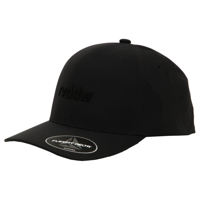 リバーサル メンズ レディース 帽子 正規販売店 REVERSAL ロゴ キャップ FLEXFIT DELTA ADJUSTABLE CAP 180A RVFT002-BK BLACK | reversal | 01