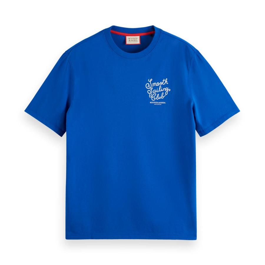 スコッチアンドソーダ メンズ 半袖Tシャツ 正規販売店 SCOTCH＆SODA クルーネック LEFT CHEST ARTWORK T-SHIRT P 175564 3580 14416 65 BOAT BLUE | SCOTCH＆SODA | 04