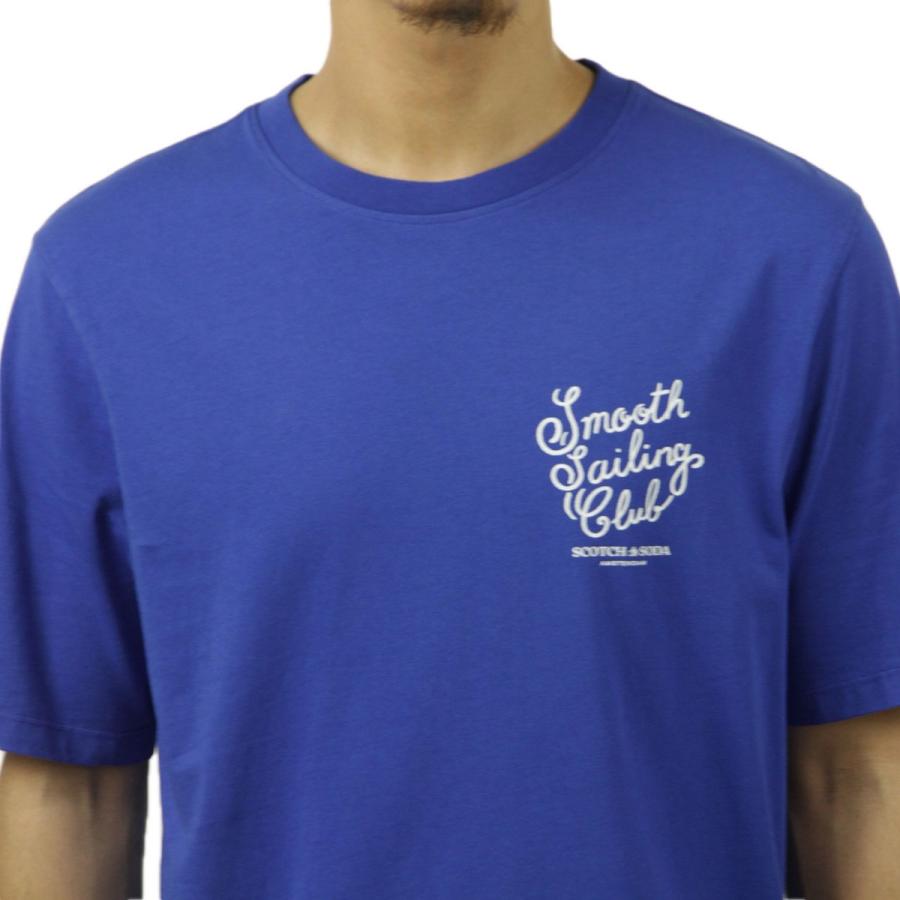 スコッチアンドソーダ メンズ 半袖Tシャツ 正規販売店 SCOTCH＆SODA クルーネック LEFT CHEST ARTWORK T-SHIRT P 175564 3580 14416 65 BOAT BLUE | SCOTCH＆SODA | 05