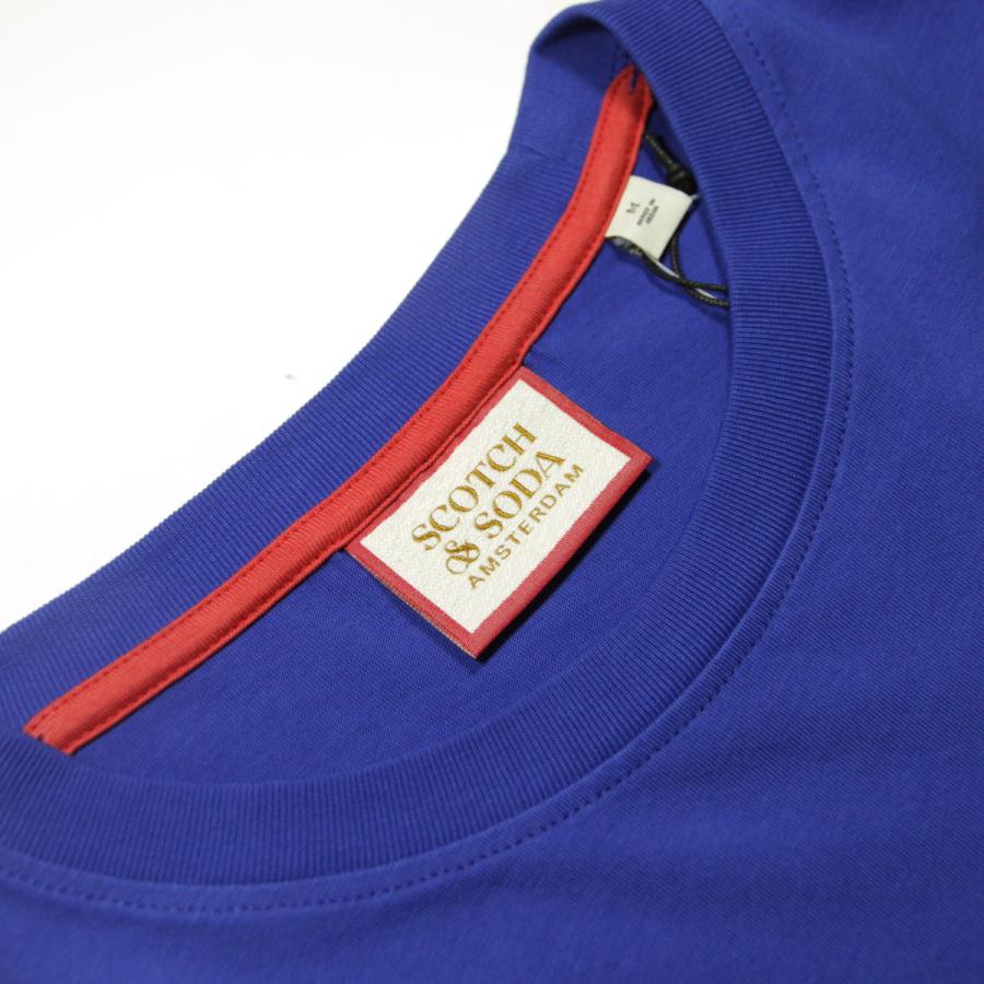 スコッチアンドソーダ メンズ 半袖Tシャツ 正規販売店 SCOTCH＆SODA クルーネック LEFT CHEST ARTWORK T-SHIRT P 175564 3580 14416 65 BOAT BLUE | SCOTCH＆SODA | 09