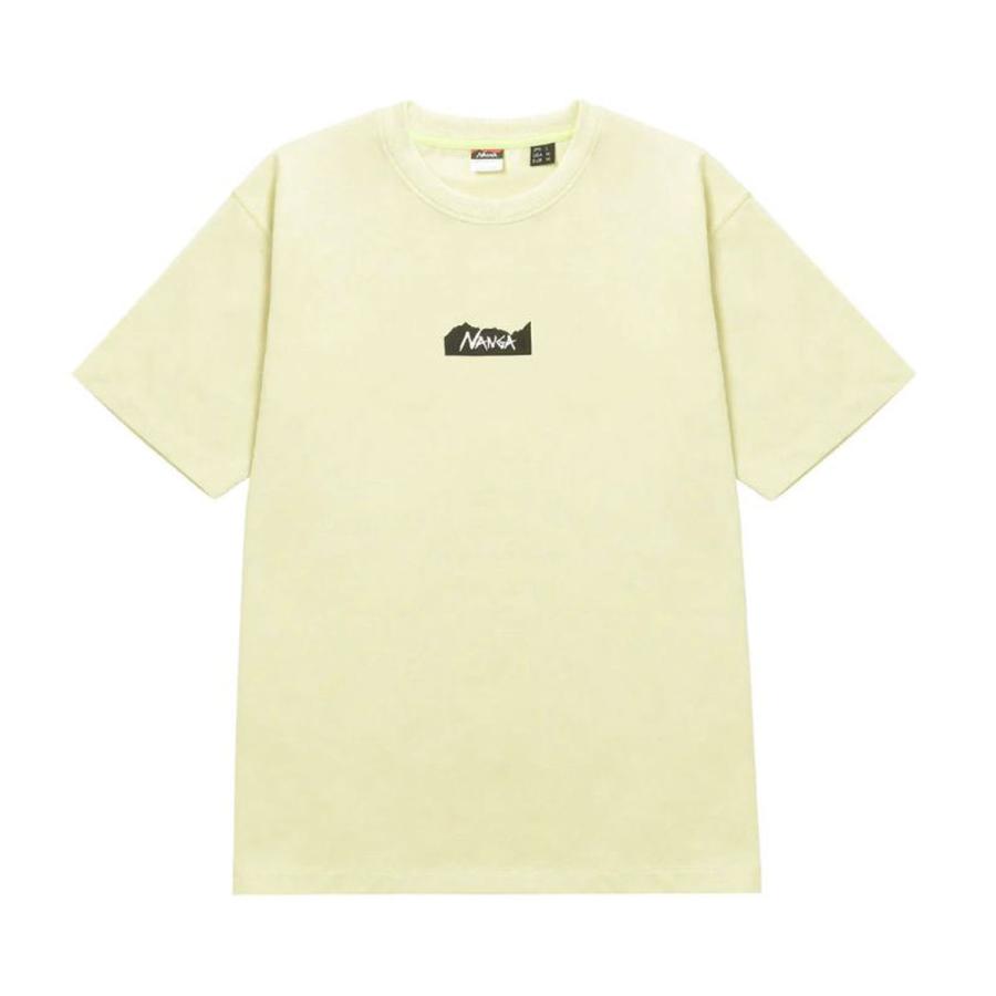 ナンガ メンズ 半袖Tシャツ 正規販売店 NANGA クルーネック ワンポイント ロゴ ECO HYBRID MT LOGO TEE YELLOW NW2211-1G208 YELLOW | NANGA | 04