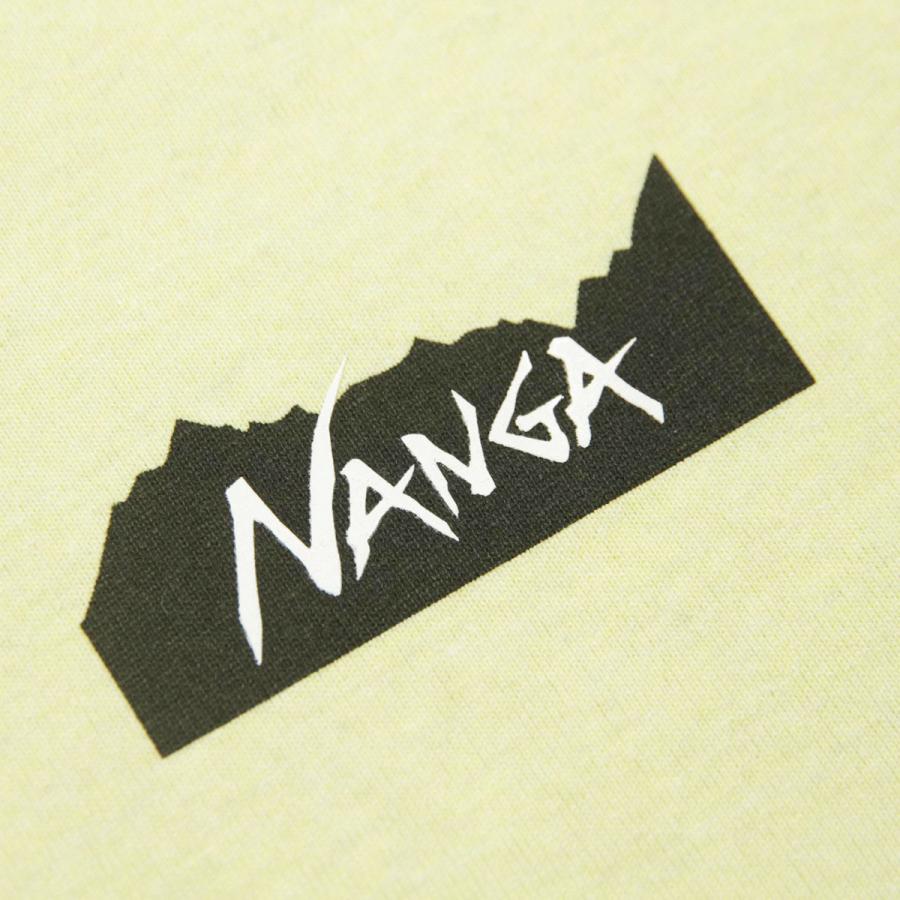 ナンガ メンズ 半袖Tシャツ 正規販売店 NANGA クルーネック ワンポイント ロゴ ECO HYBRID MT LOGO TEE YELLOW NW2211-1G208 YELLOW | NANGA | 07