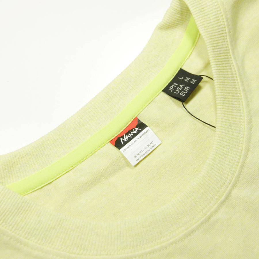 ナンガ メンズ 半袖Tシャツ 正規販売店 NANGA クルーネック ワンポイント ロゴ ECO HYBRID MT LOGO TEE YELLOW NW2211-1G208 YELLOW | NANGA | 08