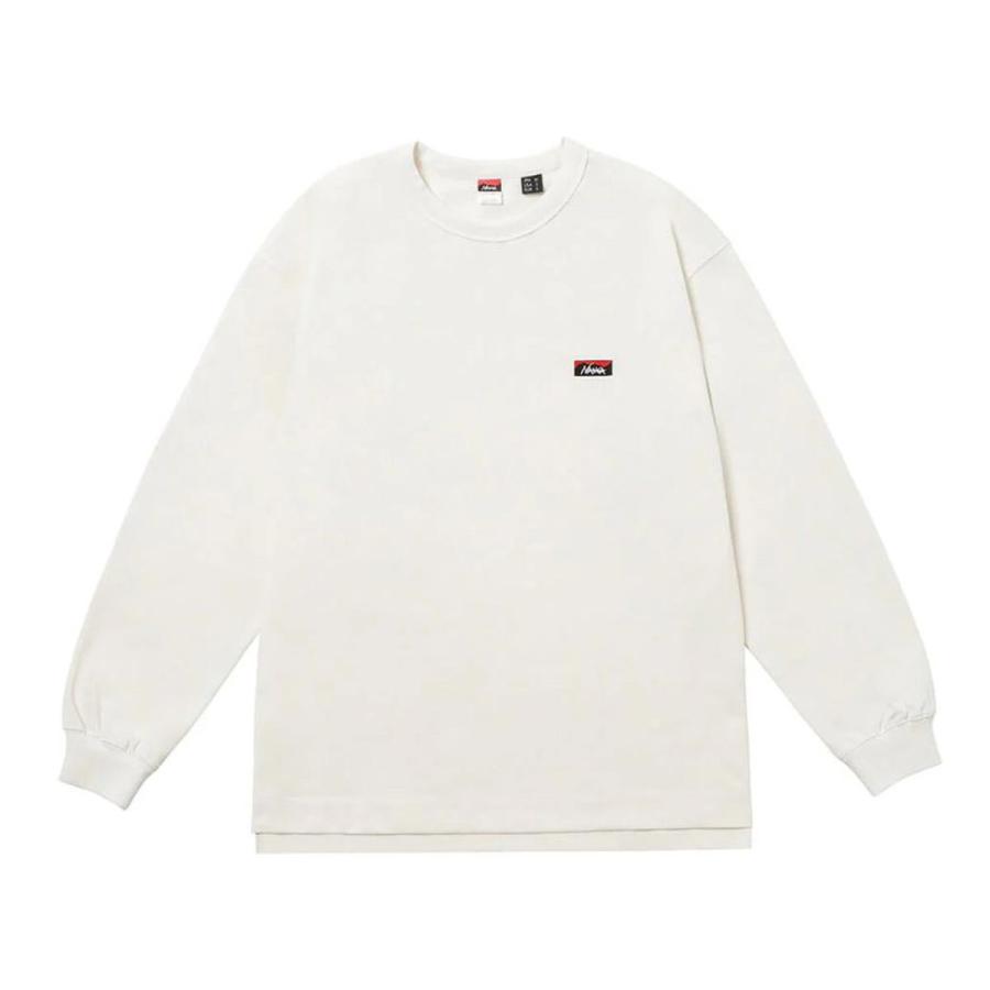 ナンガ メンズ 長袖Tシャツ 正規販売店 NANGA ワンポイント ロゴ ロンT ECO HYBRID BOX LOGO EMBROIDERY LONG SLEEV バレンタイン プレゼント ラッピング | NANGA | 04