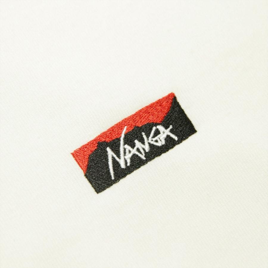 ナンガ メンズ 長袖Tシャツ 正規販売店 NANGA ワンポイント ロゴ ロンT ECO HYBRID BOX LOGO EMBROIDERY LONG SLEEV バレンタイン プレゼント ラッピング | NANGA | 08