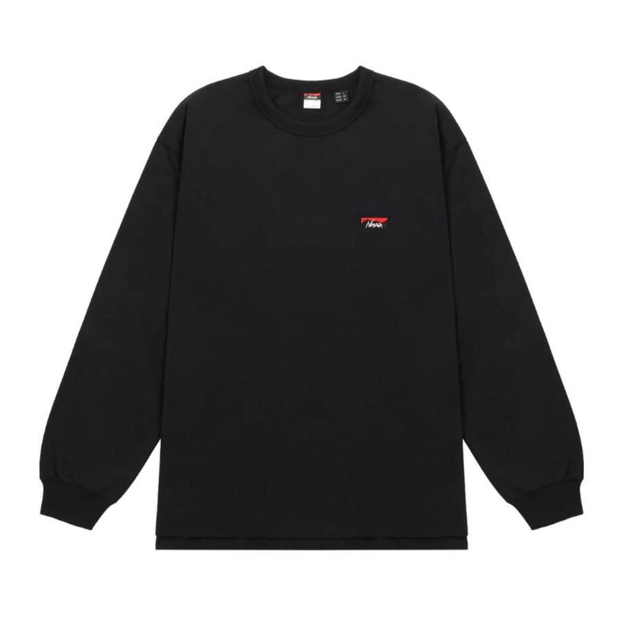 ナンガ メンズ 長袖Tシャツ 正規販売店 NANGA ワンポイント ロゴ ロンT ECO HYBRID BOX LOGO EMBROIDERY LONG SLEEVE TEE BLK NW2411-1G803-A BLACK｜mixon｜05