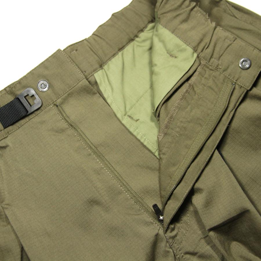 ナンガ メンズ カーゴパンツ 正規販売店 NANGA ボトムス 難燃素材 HINOC TAKIBI RIPSTOP FIELD CARGO PANTS AMG NW2411-1I700-A ARMY GREEN | NANGA | 09