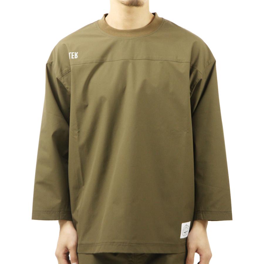 ポーラー メンズ 七分袖Tシャツ 正規販売店 POLER クルーネック ドライTシャツ RELOP 2 DRY FOOTBALL SHIRT DC 241MCV0076-BRN BROWN | POLeR | 01