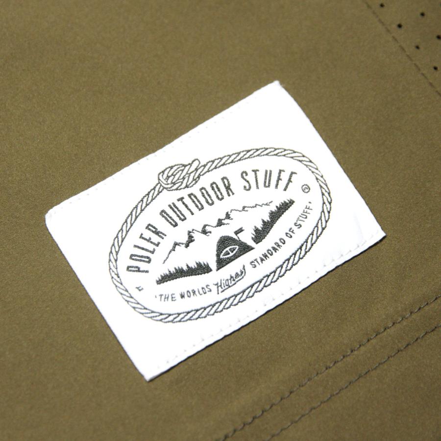 ポーラー メンズ 七分袖Tシャツ 正規販売店 POLER クルーネック ドライTシャツ RELOP 2 DRY FOOTBALL SHIRT DC 241MCV0076-BRN BROWN | POLeR | 08