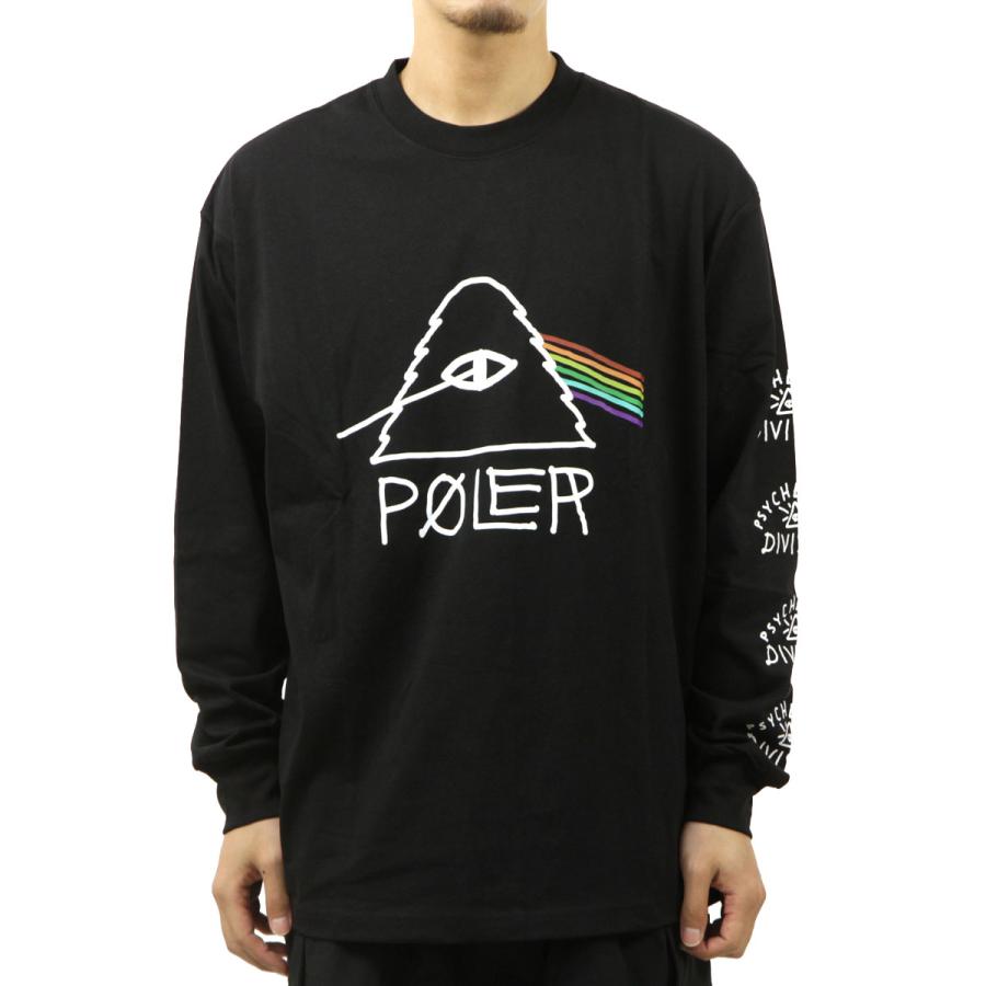 ポーラー メンズ 長袖Tシャツ 正規販売店 POLER クルーネック 袖プリント ロンT PSYCHEDELIC RELAX FIT L/S TEE DC 241MCV 父の日 プレゼント ラッピング｜mixon｜02