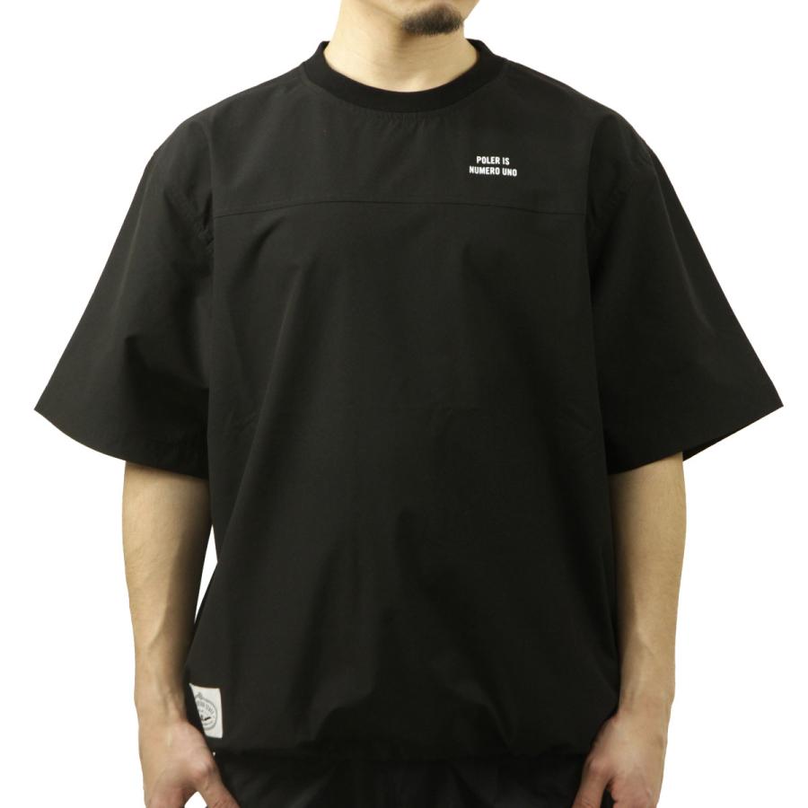 ポーラー メンズ 半袖Tシャツ 正規販売店 POLER クルーネック ナイロン バックプリント STRETCH RIP BAGGY S/S SHORT SLEEVE TEE DC 251MCV0034-BLK BLACK | POLeR | 01