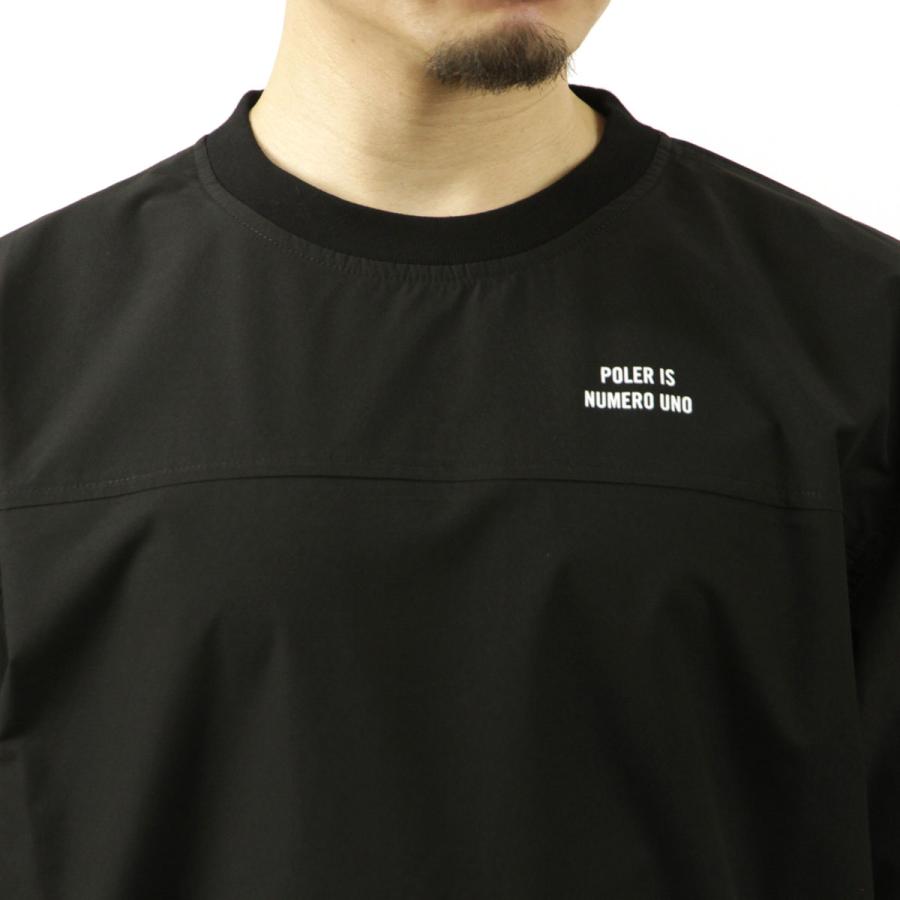 ポーラー メンズ 半袖Tシャツ 正規販売店 POLER クルーネック ナイロン バックプリント STRETCH RIP BAGGY S/S SHORT SLEEVE TEE DC 251MCV0034-BLK BLACK | POLeR | 05