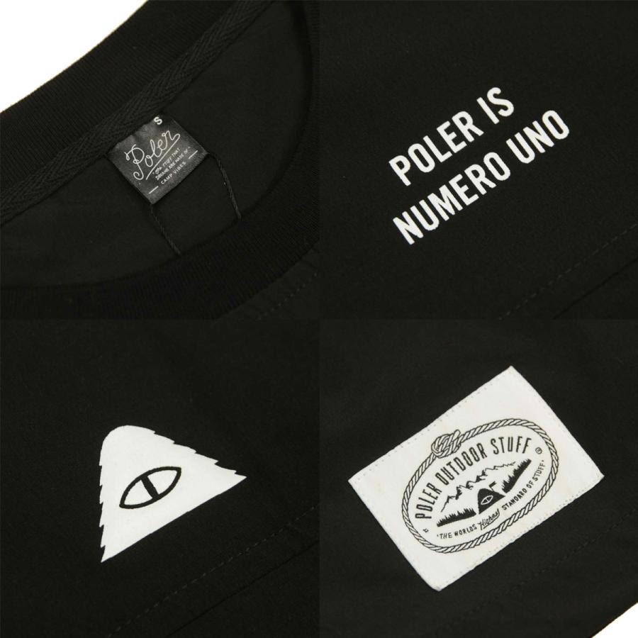 ポーラー メンズ 半袖Tシャツ 正規販売店 POLER クルーネック ナイロン バックプリント STRETCH RIP BAGGY S/S SHORT SLEEVE TEE DC 251MCV0034-BLK BLACK | POLeR | 08