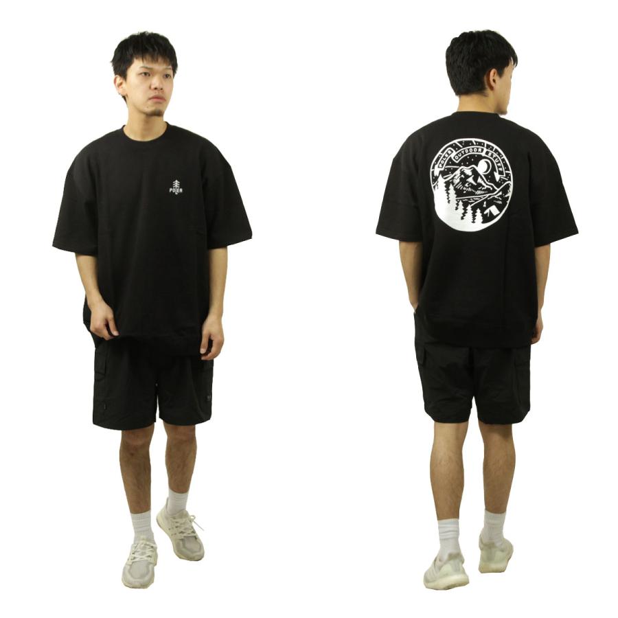 ポーラー メンズ 半袖Tシャツ 正規販売店 POLER クルーネック バックプリント CAMPTIME BAGGY S/S CREW DC 241MCV0175-BLK BLACK | POLeR | 10
