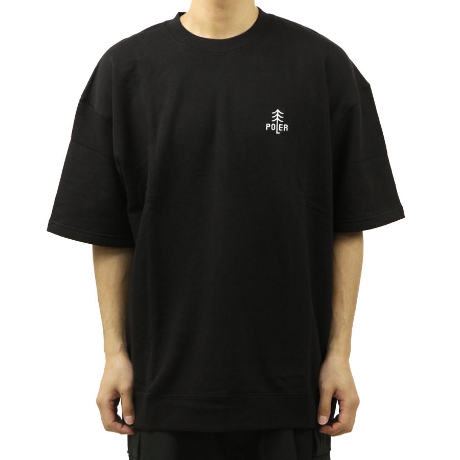 ポーラー メンズ 半袖Tシャツ 正規販売店 POLER クルーネック バックプリント CAMPTIME BAGGY S/S CREW DC 241MCV0175-BLK BLACK | POLeR | 01