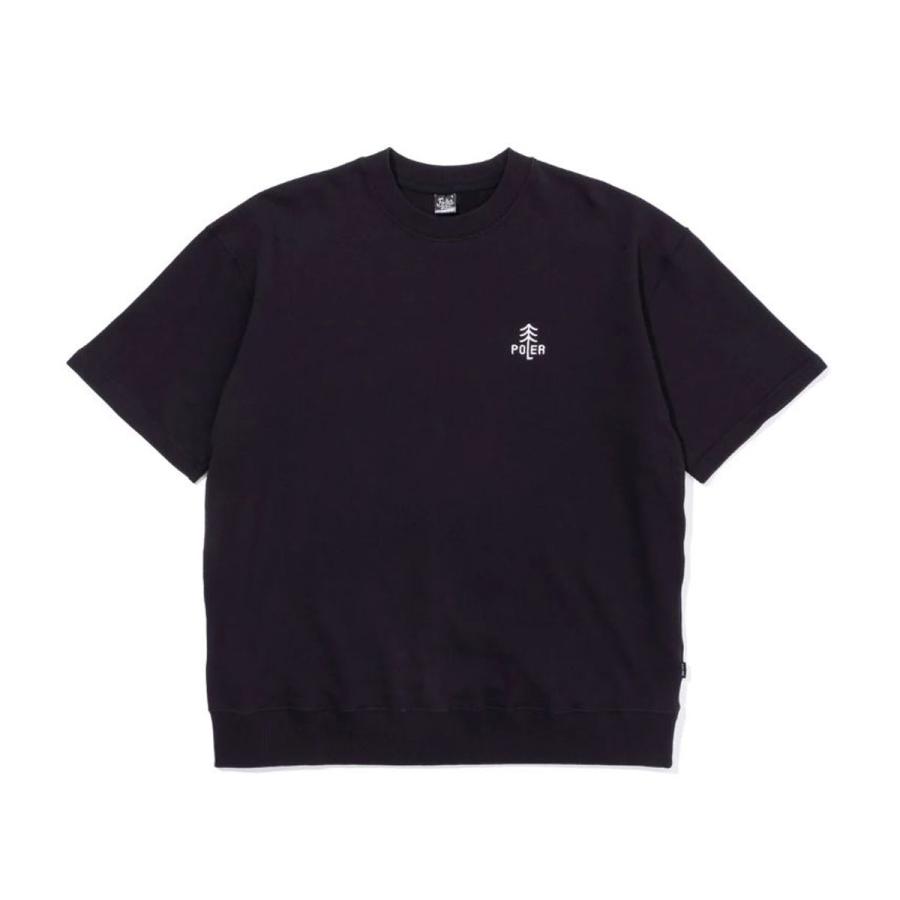 ポーラー メンズ 半袖Tシャツ 正規販売店 POLER クルーネック バックプリント CAMPTIME BAGGY S/S CREW DC 241MCV0175-BLK BLACK | POLeR | 04