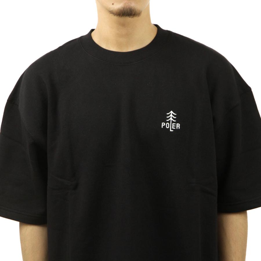 ポーラー メンズ 半袖Tシャツ 正規販売店 POLER クルーネック バックプリント CAMPTIME BAGGY S/S CREW DC 241MCV0175-BLK BLACK | POLeR | 05