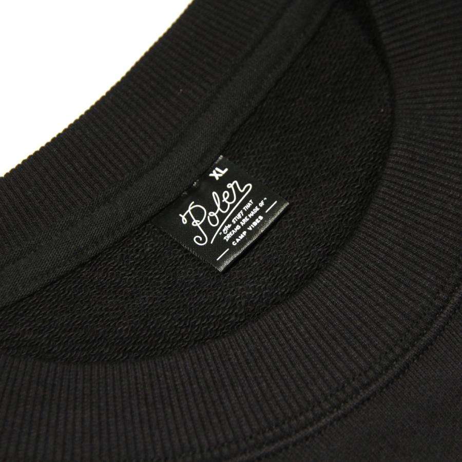 ポーラー メンズ 半袖Tシャツ 正規販売店 POLER クルーネック バックプリント CAMPTIME BAGGY S/S CREW DC 241MCV0175-BLK BLACK | POLeR | 09