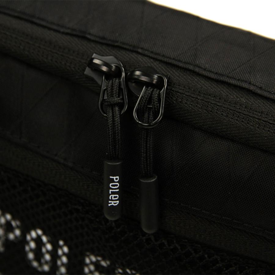 ポーラー メンズ レディース ショルダーバッグ 正規販売店 POLER 鞄 ミニショルダー X-CLOTH MINI SHOULDER DC 241MCV0425-BLK BLACK | POLeR | 08
