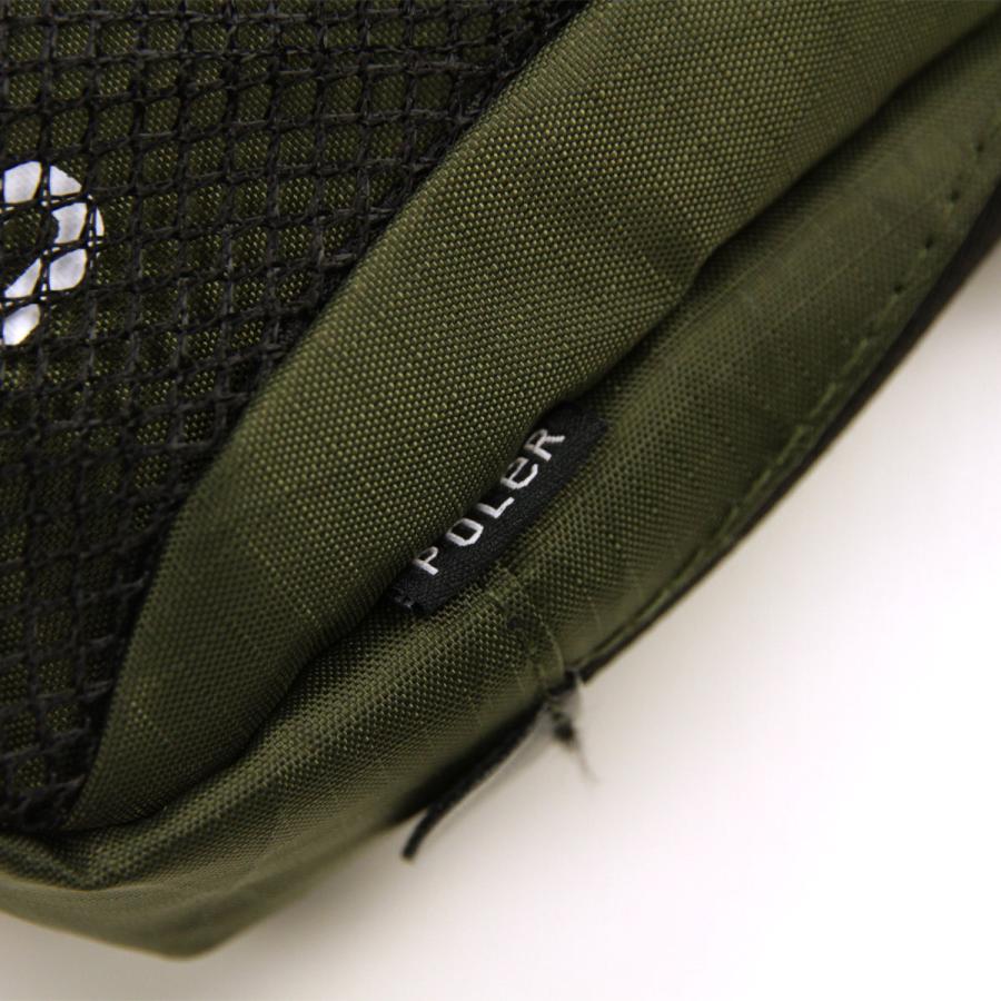 ポーラー メンズ レディース ショルダーバッグ 正規販売店 POLER 鞄 ミニショルダー X-CLOTH MINI SHOULDER DC 241MCV0426-OLV OLIVE | POLeR | 07