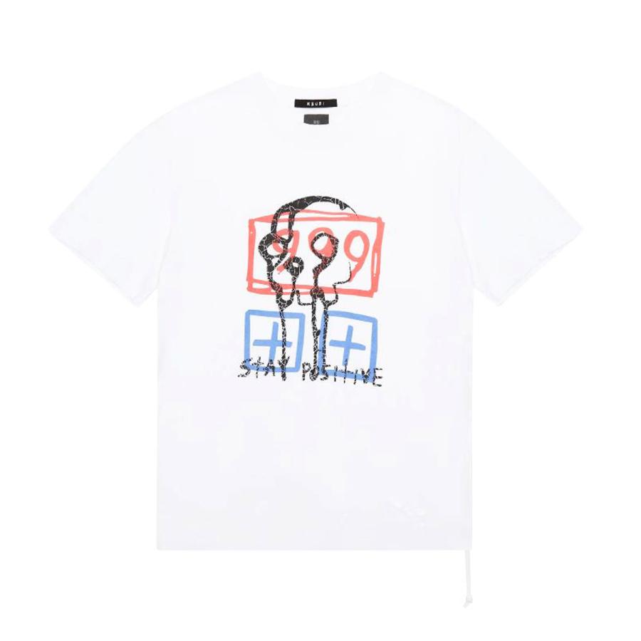 スビ メンズ 半袖Tシャツ 正規販売店 Ksubi クルーネック トップス JUICE WORLD KASH SHORT SLEEVE TEE VINTAGE WHITE MJW23TE002 WHITE | Ksubi | 04