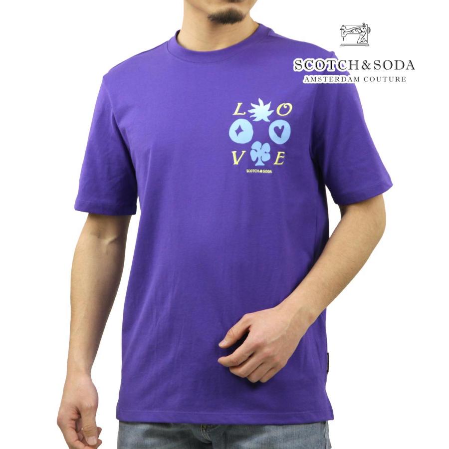 スコッチアンドソーダ メンズ 半袖Tシャツ 正規販売店 SCOTCH＆SODA クルーネック トップス GRADIENT ARTWORK T- クリスマス プレゼント ラッピング SCOTCH＆SODA（スコッチアンドソーダ） 【ボーナスストア 誰でも+5% 12