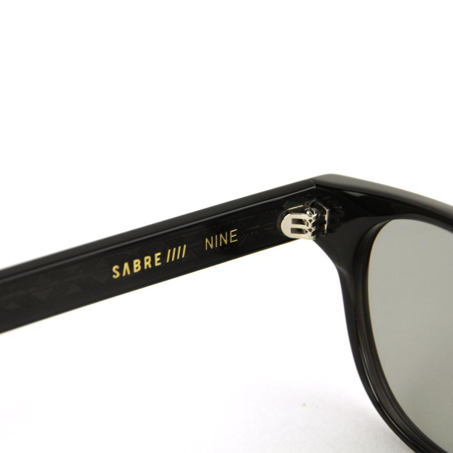 セイバー メンズ レディース サングラス 正規販売店 SABRE めがね ナイン NINE CLEAR BLACK FRAME SUNGLASS L GREY LENS SS24-108CB-LG-J | SABRE | 06