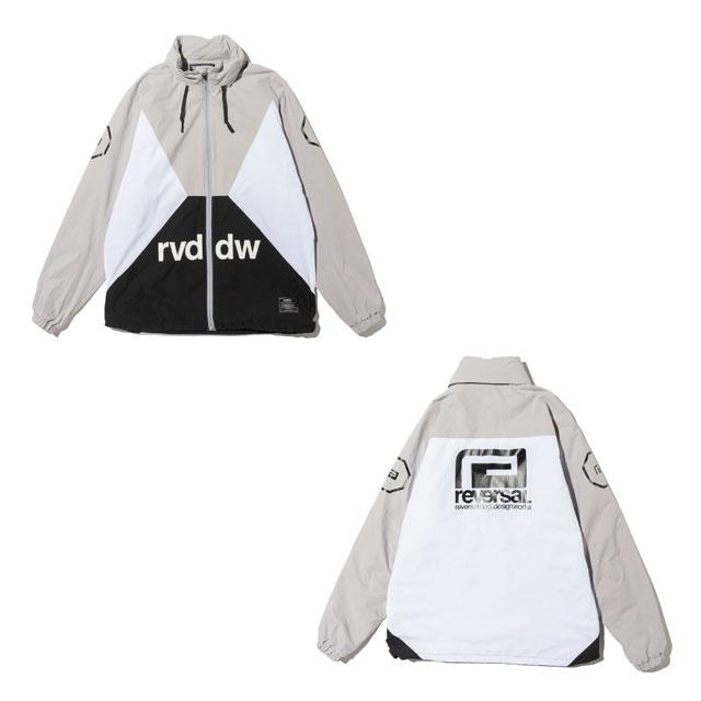 リバーサル メンズ ジャケット 正規販売店 REVERSAL ジップアップ フード付き アウター COLOR BLOCK BACKYARD JACKET 灰 RV24AW305-GY GREY reversal（リバーサル） メンズ ジャケット 正規販売店 ジップアップ