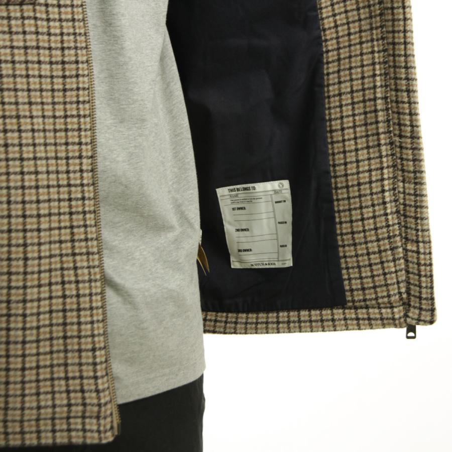 スコッチアンドソーダ メンズ シャツジャケット 正規販売店 SCOTCH＆SODA チェック柄 WOOL BLEND ZIP-THRU OVERSHIRT JACKET D 179000 21807 BROWN CHECK | SCOTCH＆SODA | 06