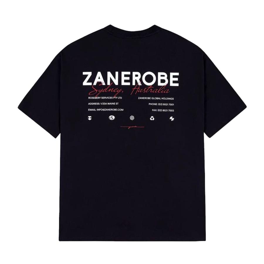 ゼンローブ メンズ 半袖Tシャツ 正規販売店 ZANEROBE トップス ZR BOX SHORT SLEEVE TEE T-SHIRT 105-IP BLACK | ZANEROBE | 04