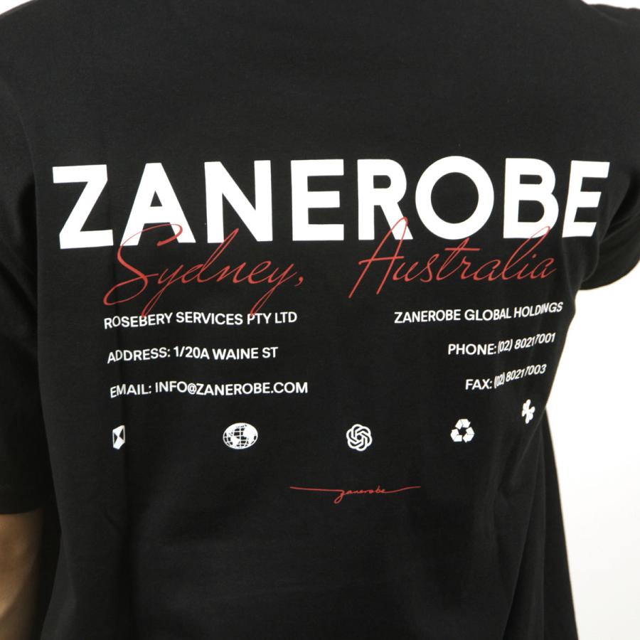 ゼンローブ メンズ 半袖Tシャツ 正規販売店 ZANEROBE トップス ZR BOX SHORT SLEEVE TEE T-SHIRT 105-IP BLACK | ZANEROBE | 06