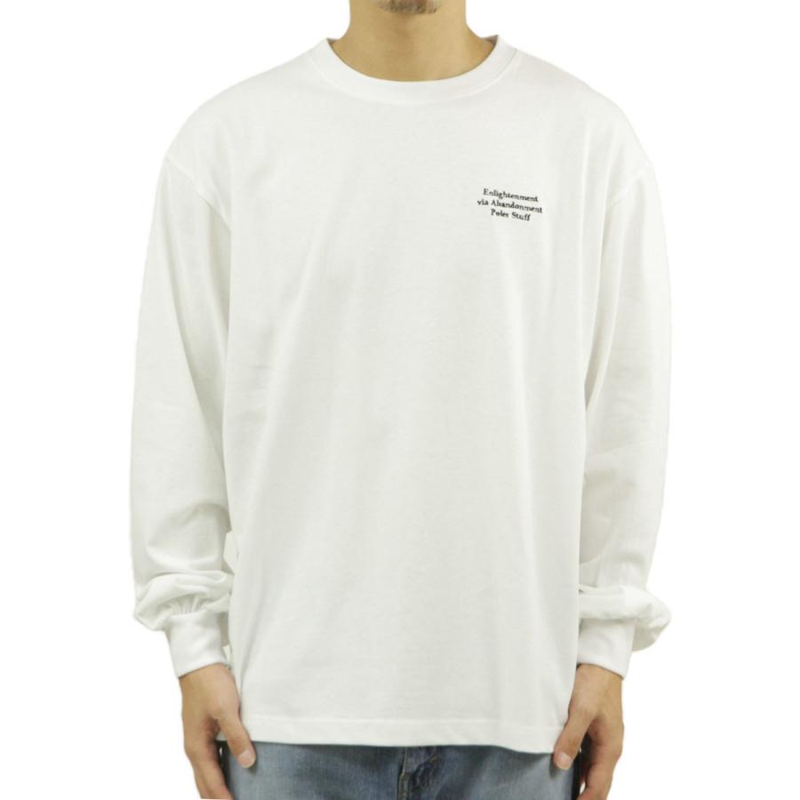 ポーラー メンズ 長袖Tシャツ 正規販売店 POLER クルーネック ロンT ENLIGHTENMENT RELAX FIT L/S TEE D 243MCV0086-WHT WHITE | POLeR | 01