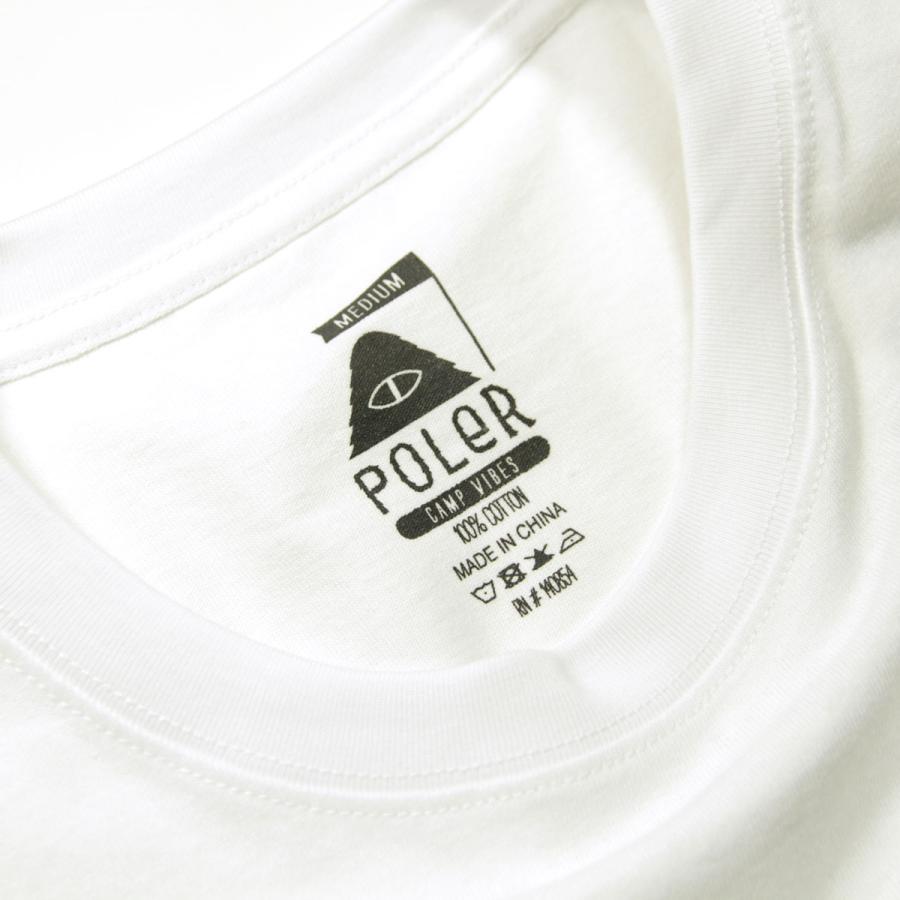 ポーラー メンズ 長袖Tシャツ 正規販売店 POLER クルーネック ロンT ENLIGHTENMENT RELAX FIT L/S TEE D 243MCV0086-WHT WHITE | POLeR | 09