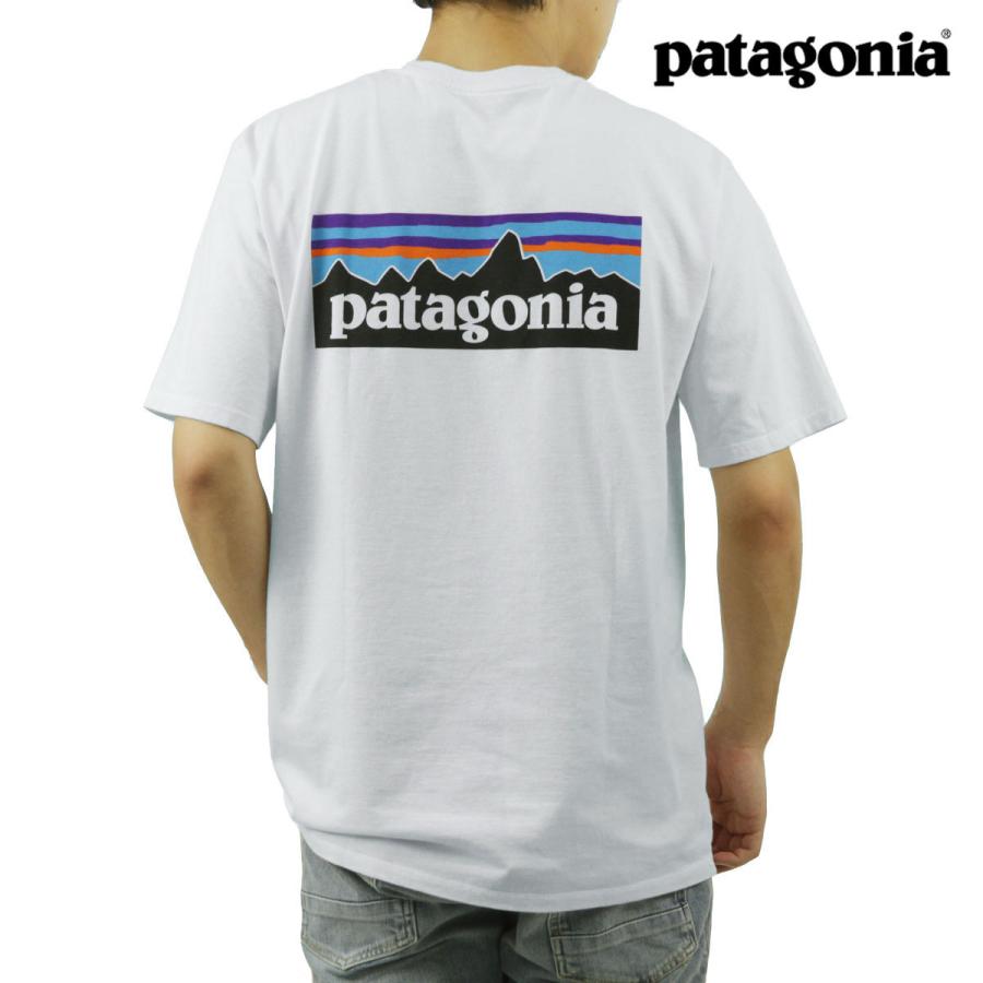 パタゴニア メンズ 半袖Tシャツ 正規品 patagonia クルーネック ロゴ バックプリント P-6 LOGO RESPONSIBILI-TEE 38504 WHI WHITE | patagonia