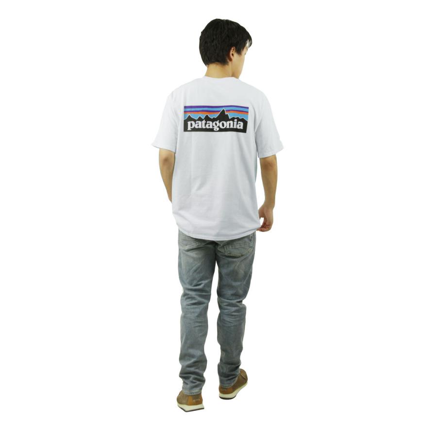 パタゴニア メンズ 半袖Tシャツ 正規品 patagonia クルーネック ロゴ バックプリント P-6 LOGO RESPONSIBILI-TEE 38504 WHI WHITE | patagonia | 10