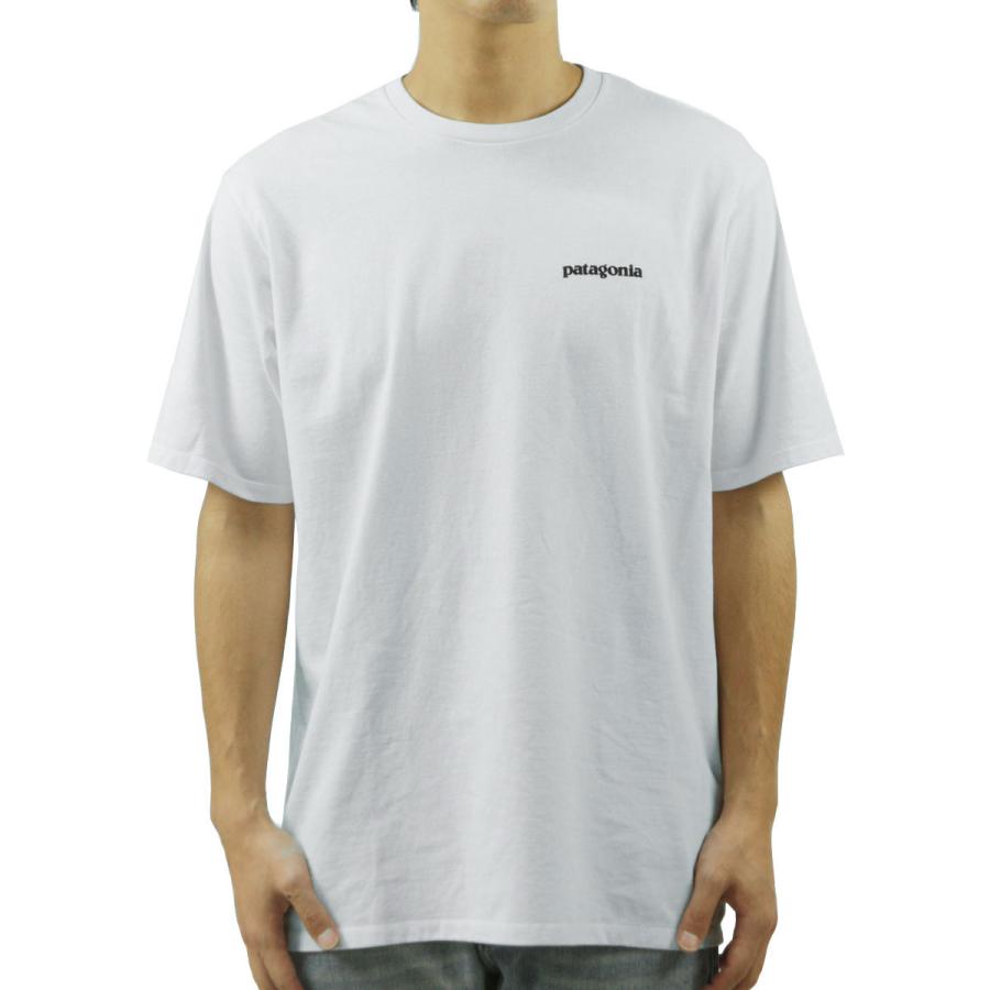 パタゴニア メンズ 半袖Tシャツ 正規品 patagonia クルーネック ロゴ バックプリント P-6 LOGO RESPONSIBILI-TEE 38504 WHI WHITE | patagonia | 01