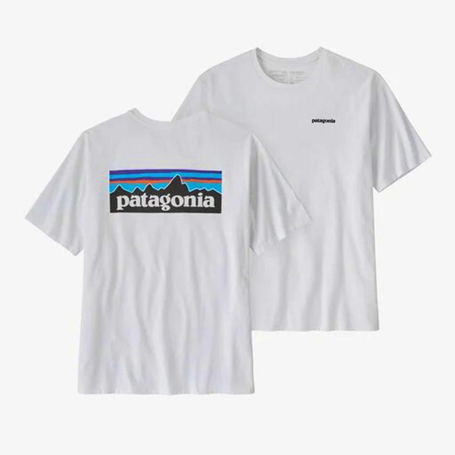 パタゴニア メンズ 半袖Tシャツ 正規品 patagonia クルーネック ロゴ バックプリント P-6 LOGO RESPONSIBILI-TEE 38504 WHI WHITE | patagonia | 04