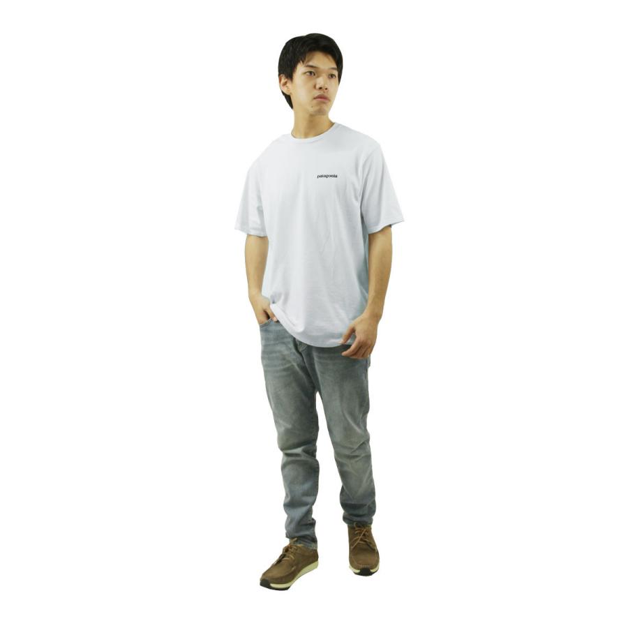 パタゴニア メンズ 半袖Tシャツ 正規品 patagonia クルーネック ロゴ バックプリント P-6 LOGO RESPONSIBILI-TEE 38504 WHI WHITE | patagonia | 09