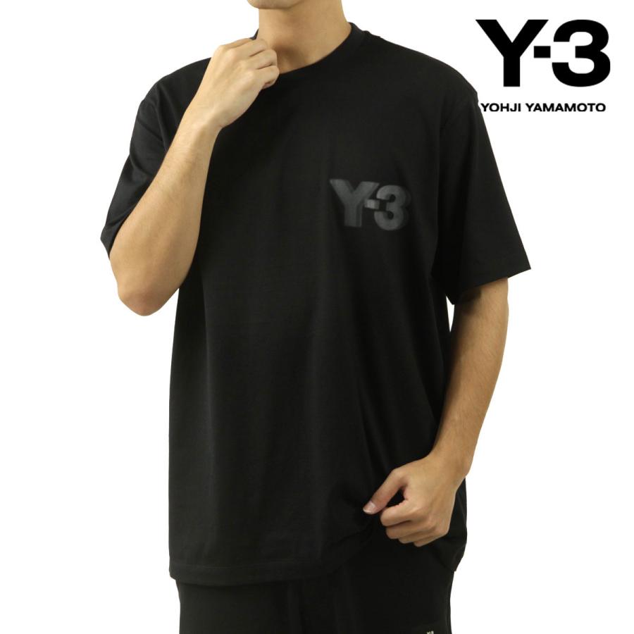 ワイスリー メンズ 半袖Tシャツ 正規品 Y-3 クルーネック ロゴ 