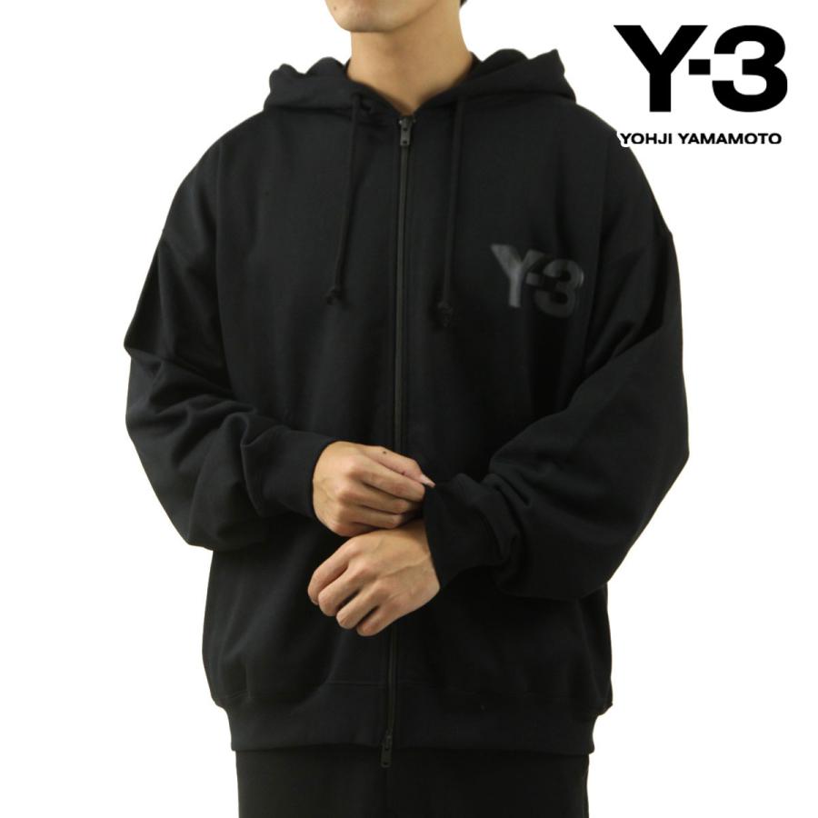 Y-3 ワイスリー メンズ ジップアップパーカー 正規品 ロゴ フーディー