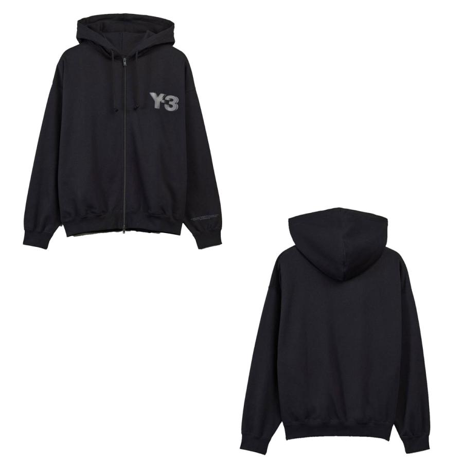 Y-3 ワイスリー メンズ ジップアップパーカー 正規品 ロゴ フーディー