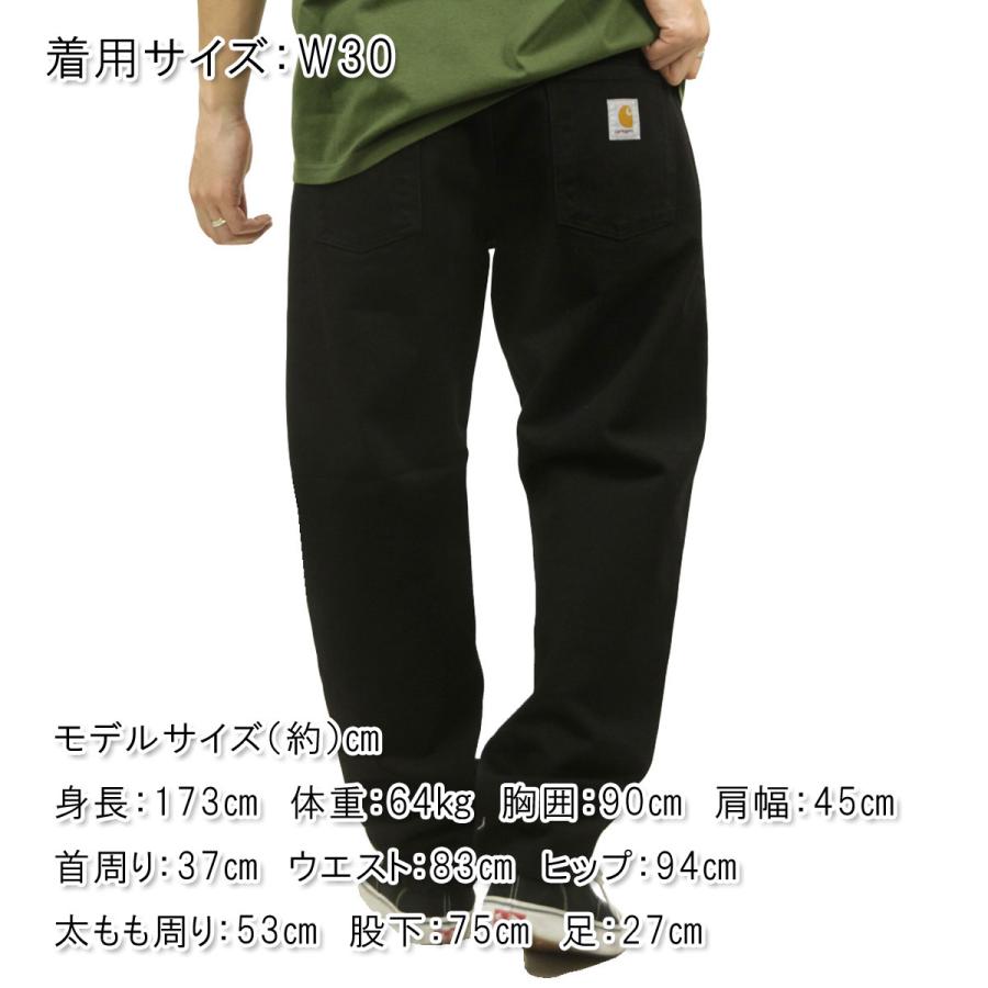 カーハート メンズ ジーンズ 正規品 CARHARTT WIP ボトムス デニム テーパード NEWEL PANT RELAXED TAPERED FIT DENIM BLACK ONE WASH I029208 892Y | Carhartt | 02