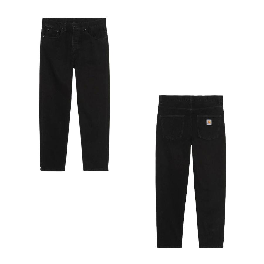 カーハート メンズ ジーンズ 正規品 CARHARTT WIP ボトムス デニム テーパード NEWEL PANT RELAXED TAPERED FIT DENIM BLACK ONE WASH I029208 892Y | Carhartt | 04