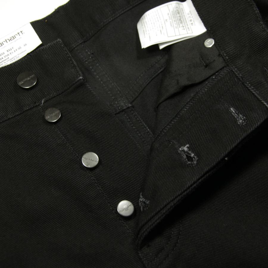 カーハート メンズ ジーンズ 正規品 CARHARTT WIP ボトムス デニム テーパード NEWEL PANT RELAXED TAPERED FIT DENIM BLACK ONE WASH I029208 892Y | Carhartt | 09