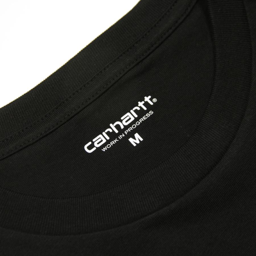 カーハート メンズ 長袖Tシャツ 正規品 CARHARTT WIP クルーネック ロゴ ロンT LONG SLEEVE AMERICAN SCRIPT T-SHIRT BLACK I029955 89XX | Carhartt | 09