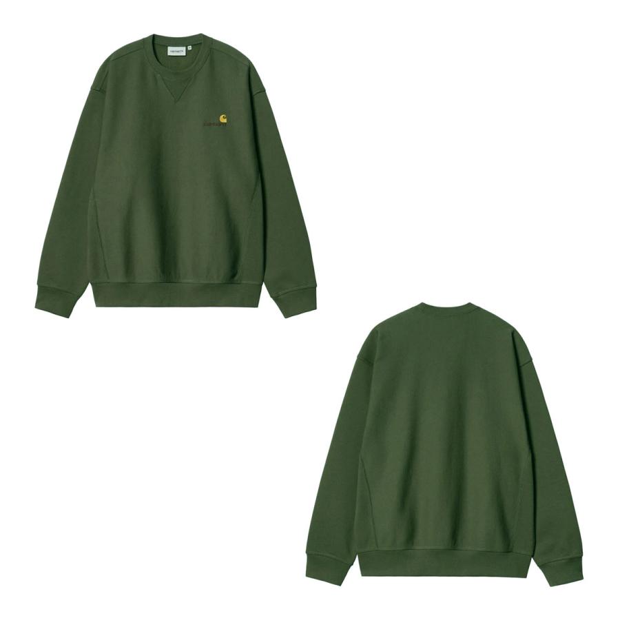 【ボーナスストア 誰でも+5% 4/15 0:00〜4/15 23:59】 カーハート メンズ 長袖Tシャツ 正規品 CARHARTT WIP クルーネック ロゴ ロンT LONG SLEEVE AMERICAN | Carhartt | 04
